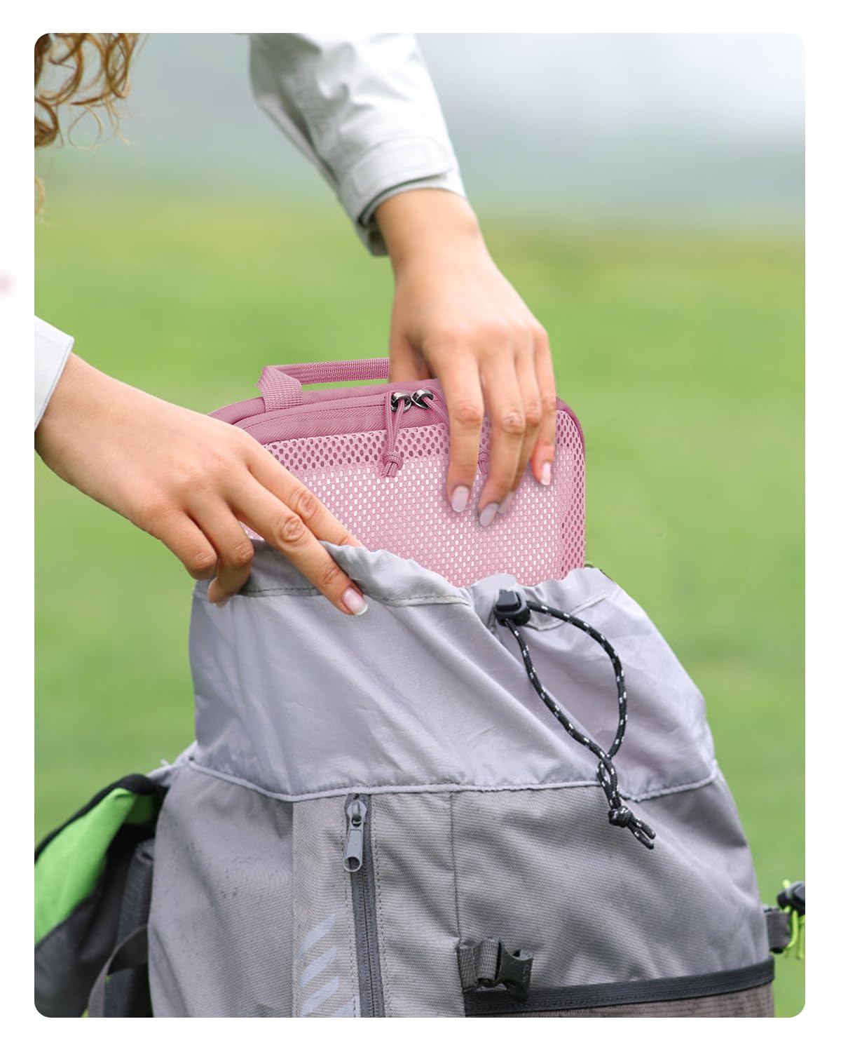 ECOHUB 4 Set Compression Packing Cubes for Travel Essentials, Suitcases Organizer Bags with Tag, Travel Bags Organizer for Luggage, Dusty Rose-Compress - Image 8