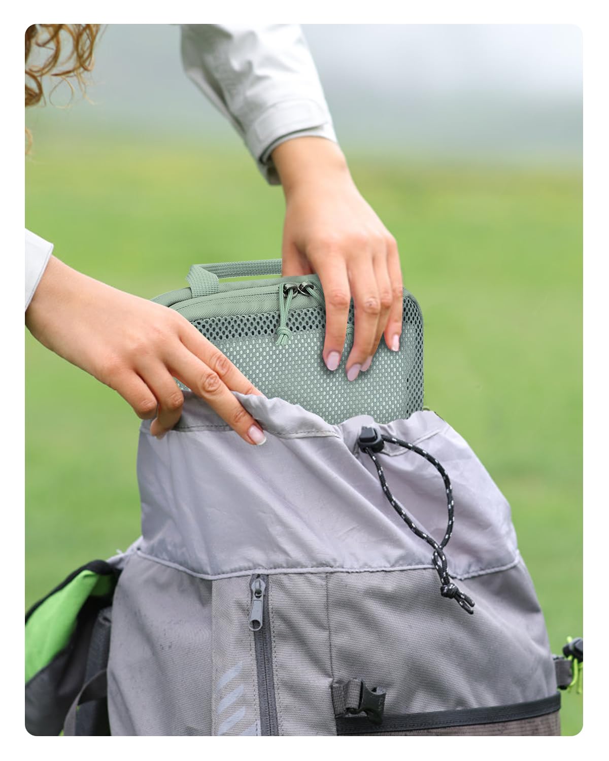 ECOHUB 4 Set Compression Packing Cubes for Travel Essentials, Suitcases Organizer Bags with Tag, Travel Bags Organizer for Luggage, Green-Compress - Image 8