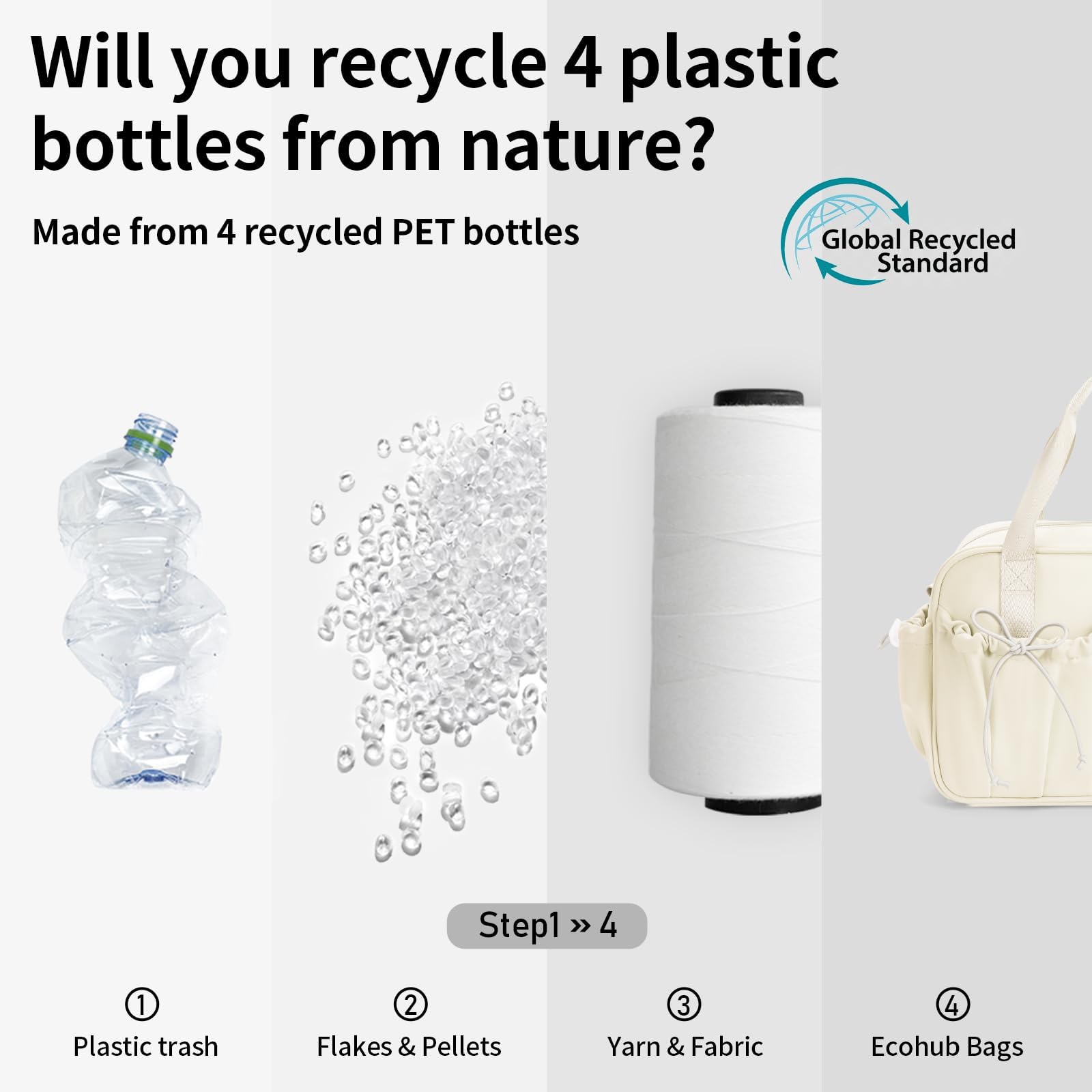 ECOHUB Small Gym Bag for Women, Mini Gym Duffle Bag with Wet Compartment, Bowknot Sports Bag, Cute Gym Tote Bag Dance Yoga Workout Travel Bags Beige - Image 9